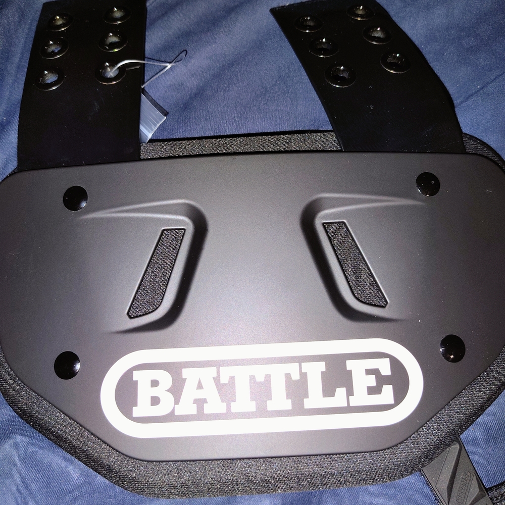 Battle Black Football Back Plate